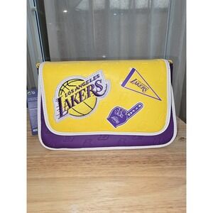 Loungefly NBA Los Angeles Lakers Patch Icons Crossbody Bag